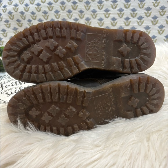 Vintage Dr. Martens Men’s Black Classic 1460 Lace Up Combat Boots YoungAdult Sz3 - Picture 9 of 13